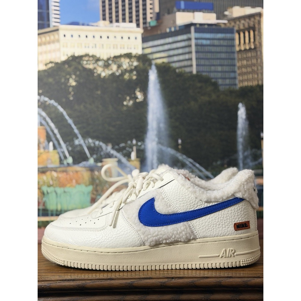 Nike Air Force 1 '07 'Sherpa Fleece' Sail W Sz 12 M 10.5 DO6680-100 Knicks